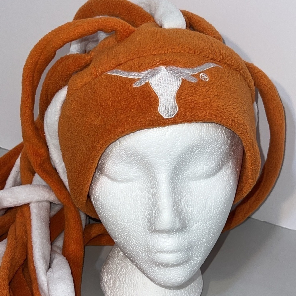 NCAA Texas Longhorns Football Beanie With Dread Locks Tail Gate College Game O/S